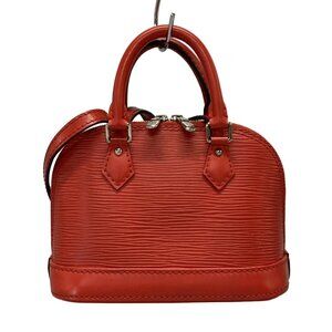 LOUIS VUITTON Nano Alma Coquelicot Epi Shoulder Bag 910-080925